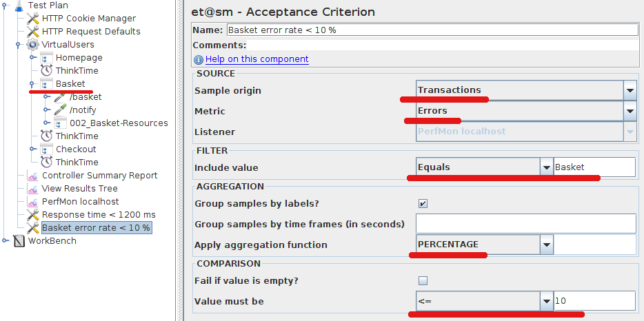 Evaluate tests automatically with acceptance criteria 2